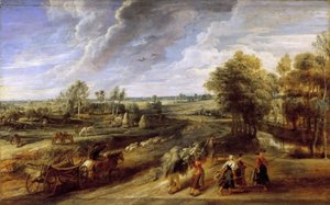 Retour de la moisson, vers 1637