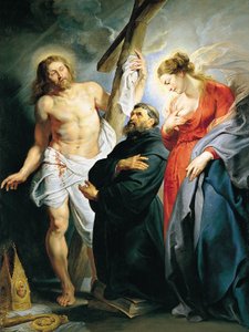 Saint Augustin entre le Christ et la Vierge - Peter Paul Rubens