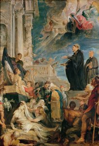 Saint François Xavier bénissant les malades
