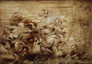 Étude pour la chasse au lion