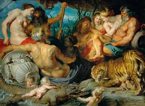 Les quatre continents, vers 1615 (huile sur toile) - Peter Paul Rubens