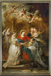 La Sainte Vierge apparaît à Saint Ildefonso - Peter Paul Rubens