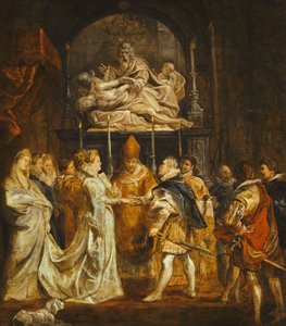 Le Mariage par Procuration de la Princesse Maria de Médicis et du Roi Henri IV de France dans le Duomo, Florence, 5 octobre 1600