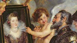 Le Cycle des Médicis : Henri IV recevant le portrait de Marie de Médicis (détail)
