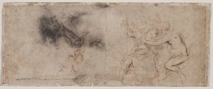Vénus désarmant Mars, étude de draperie, vers 1632-1635 - Peter Paul Rubens