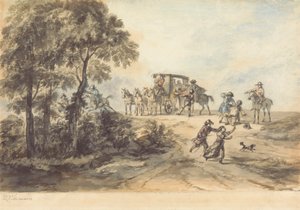 Coche et bandit de grand chemin