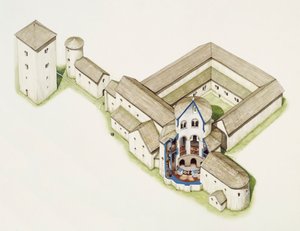 Église saxonne tardive, Abbaye de Saint-Augustin, Canterbury, Kent, fin du 20e ou début du 21e siècle