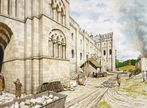 Abbaye de Saint-Augustin en construction, XIe siècle, vers 1990-2010