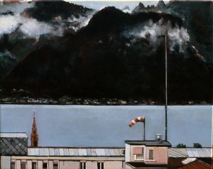 Lac Léman, 2008 (huile sur toile) - Peter Wilson
