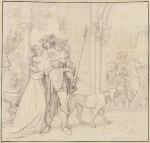 Sept dessins pour les Nibelungen : 4. Siegfried prêt pour la chasse