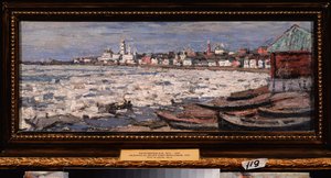 La derive des glaces sur la Volga, pres de Iaroslavl