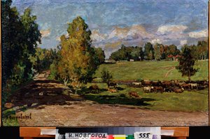 Repos dans la prairie - Petr Ivanovic Petrovichev