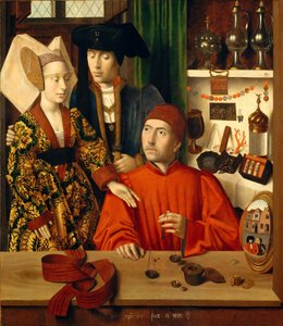Un orfèvre dans son atelier, 1449 - Petrus Christus