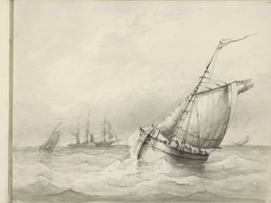 Voiliers en mer