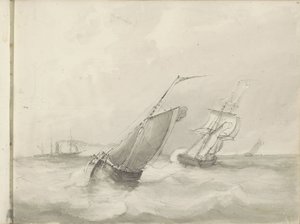 Voiliers en mer