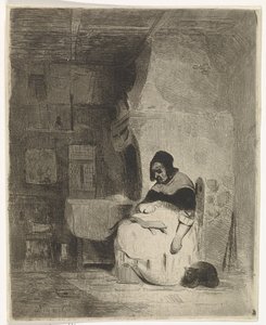 Femme lisant - Petrus Marius Molijn