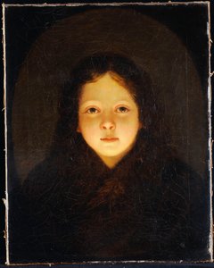 Une fille, tête et épaules