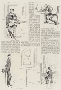 Un artiste humoristique anglais, M. Phil May chez lui