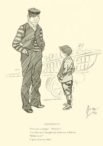 Caricature de Phil May, des années 1890 - Phil May