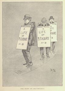 Caricature de Phil May, des années 1890