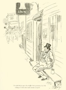 Dessin humoristique par Phil May, des années 1890 - Phil May