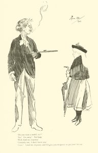 Caricature de Phil May, des années 1890 - Phil May
