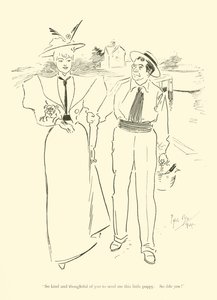Caricature de Phil May, des années 1890