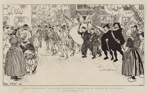 Accession de la reine Wilhelmina, procession historique en l