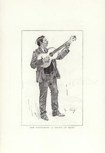 Le Guitariste, une étude à Rome