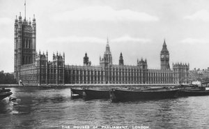 Les Chambres du Parlement, Westminster, Londres, 1933