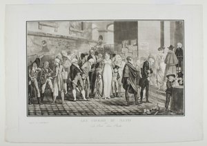 Les courses du matin, ou la porte du riche - Philibert-Louis Debucourt