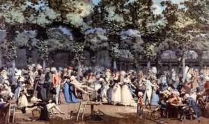 Fête au Palais Royal, Paris - Philibert Louis Debucourt