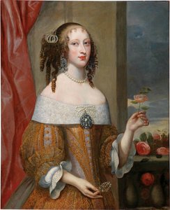 Portrait de la princesse Henriette Adélaïde de Savoie 1636-1676, électrice de Bavière