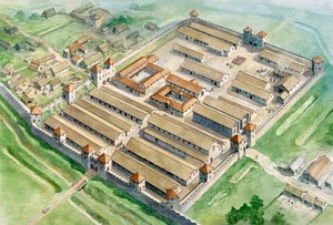 Fort romain de Birdoswald, 3ème siècle, vers 1990-2010