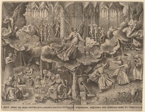 La parabole des vierges sages et folles - Philip Galle after Pieter Bruegel the Elder