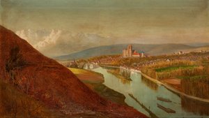Sens depuis les vignobles, 1863 - Philip Gilbert Hamerton