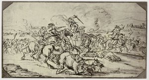 Borgognone, Une bataille