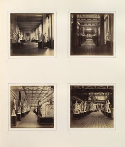 Vues de la Cour de Sculpture Grecque incluant le Buste de Minerve, vers 1859