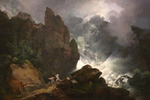 Une avalanche dans les Alpes - Philip James de Loutherbourg