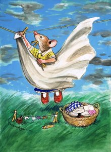 Souris des villes et souris des champs (gouache sur papier) - Philip Mendoza