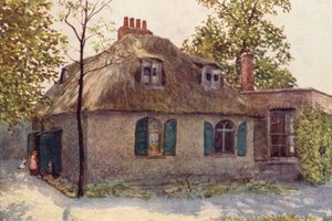 Cottage au toit de chaume près de Paddington Green, 1895