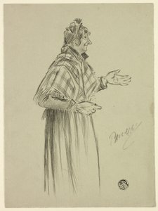 Personnage de Londres avec châle