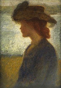 Contre la lumière, au bord de la rivière