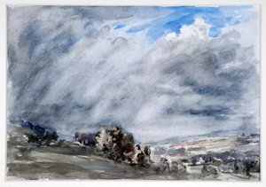 Jour de tempête, Gloucestershire, vers 1902