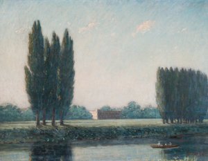 Syon House depuis la rivière, c.1894