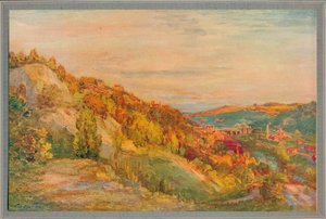 Le pont rouge, Ironbridge, 1910, c1932 - Philip Wilson Steer