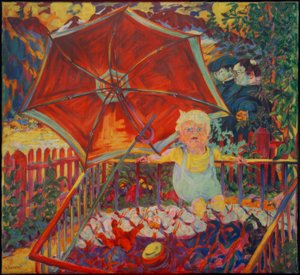 Eric dans le parc (parasol)