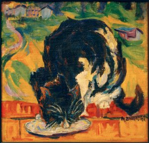 Chat mangeant