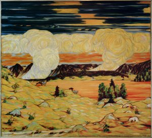 Paysage du lac de Davos