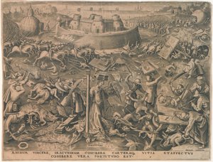 Fortitudo Fortitude des Sept Vertus, 1559 - Philipp Galle